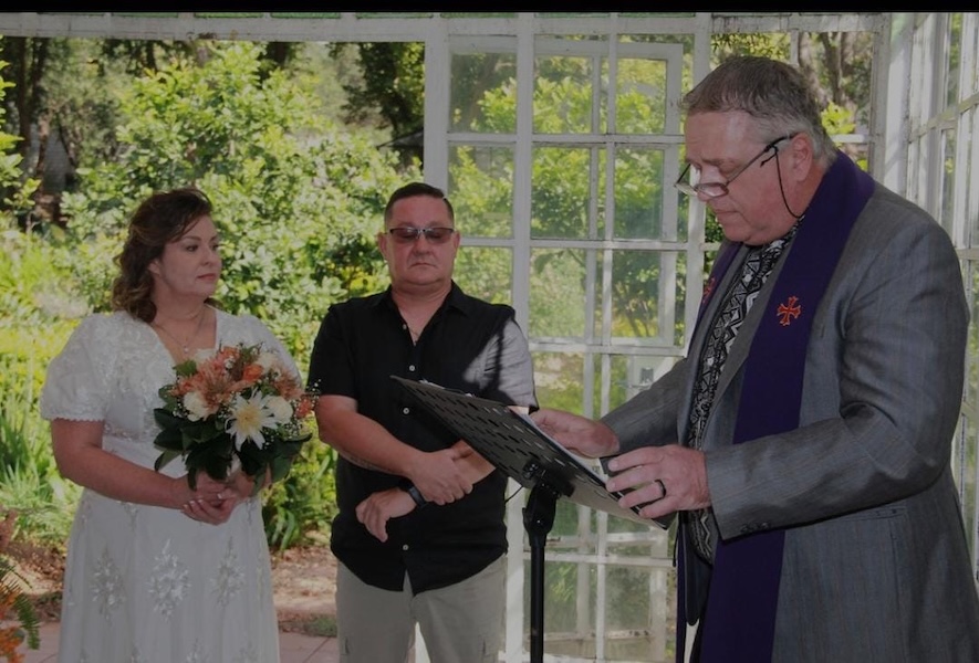 Wedding ceremony by Dr. Gerrit Rademeyer in Sabie